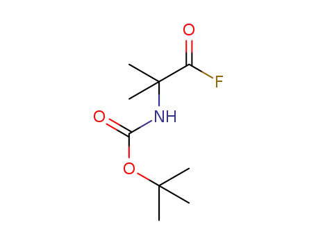 Molecular Structure of 144168-04-7 (Carbamic acid, (2-fluoro-1,1-dimethyl-2-oxoethyl)-, 1,1-dimethylethyl ester)