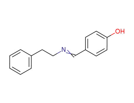 Molecular Structure of 339090-94-7 (Phenol, 4-[[(2-phenylethyl)imino]methyl]-)