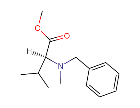 Molecular Structure of 118460-23-4 ((S)-methyl 2-(benzyl(methyl)amino)-3-methylbutanoate)