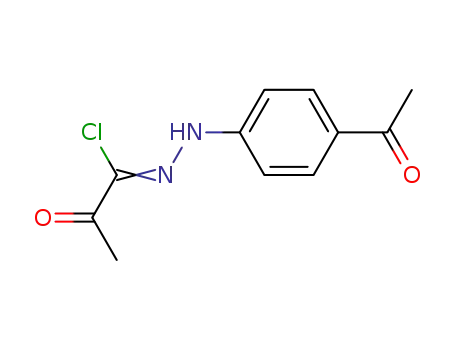 Molecular Structure of 139455-65-5 (Propanehydrazonoyl chloride, N-(4-acetylphenyl)-2-oxo-)