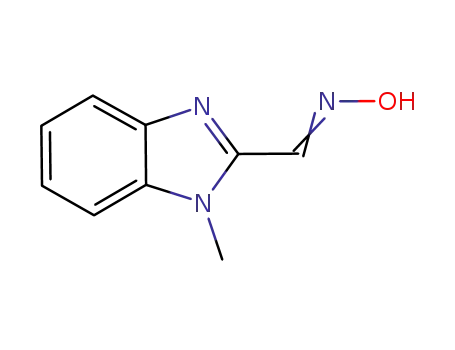 Molecular Structure of 3013-07-8 (1H-Benzimidazole-2-carboxaldehyde,1-methyl-,oxime(9CI))