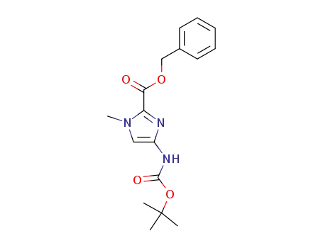Phenylmethyl 4-[[(1,1-dimethylethoxy)carbonyl]amino]-1-methyl-1H-imidazole-2-carboxylate