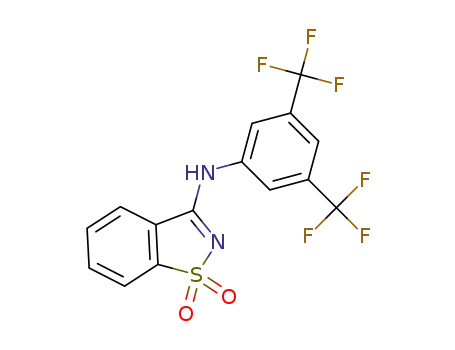 N-[3,5-bis(trifluoromethyl)phenyl]-N-(1,1-dioxido-1,2-benzisothiazol-3-yl)amine