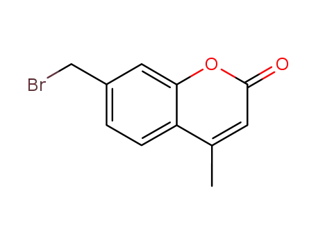 Molecular Structure of 53878-05-0 (2H-1-Benzopyran-2-one, 7-(bromomethyl)-4-methyl-)