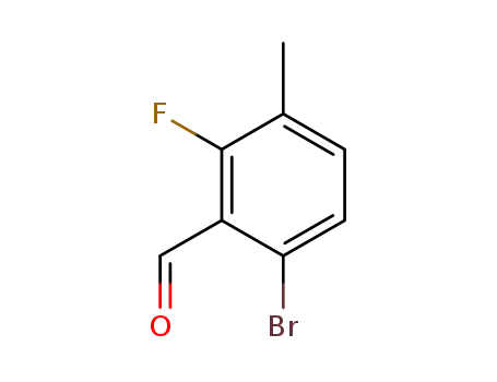 Molecular Structure of 1114809-22-1 (6-BROMO-2-FLUORO-3-METHYLBENZALDEHYDE)