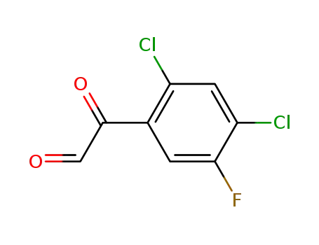Molecular Structure of 875119-43-0 (2,4-dihloro-5-fluorophenylglyoxal)