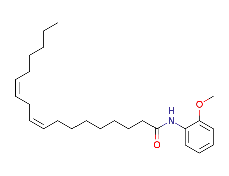 Molecular Structure of 62873-37-4 (9,12-Octadecadienamide, N-(2-methoxyphenyl)-, (Z,Z)-)