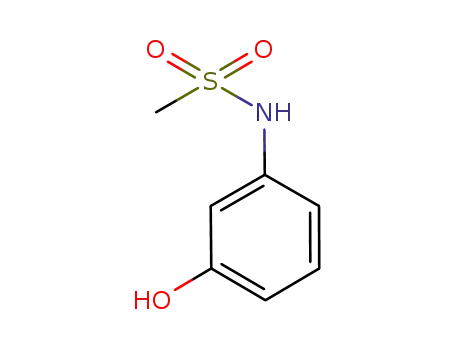 Molecular Structure of 71290-40-9 (N-(3-hydroxyphenyl)methanesulfonamide)
