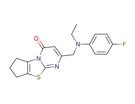 6-[(N-ethyl-4-fluoroanilino)methyl]-2,3-dihydro-1H-cyclopenta[3,4]thiazolo[1,4-a]pyrimidin-8-one