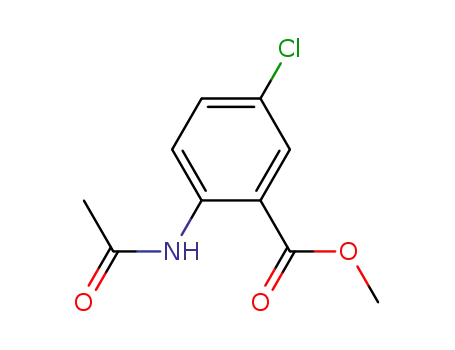 Molecular Structure of 20676-54-4 (METHYL 2-ACETAMIDO-5-CHLOROBENZOATE)