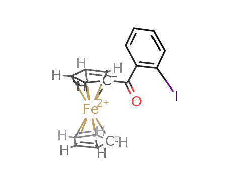 Molecular Structure of 109800-02-4 ((o-Iodobenzoyl)ferrocene)