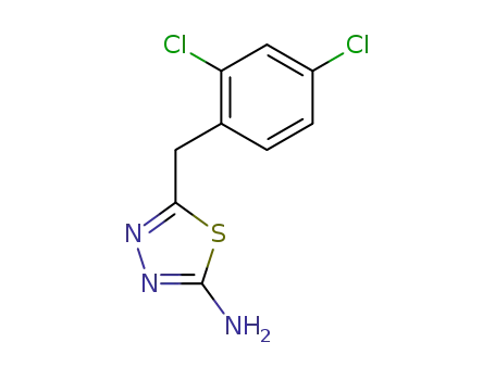 Molecular Structure of 39181-52-7 (5-(2,4-DICHLORO-BENZYL)-[1,3,4]THIADIAZOL-2-YLAMINE)
