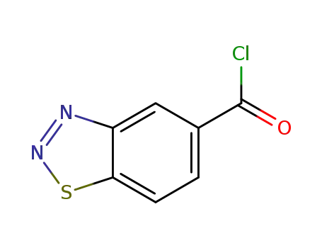 Molecular Structure of 321309-32-4 (1,2,3-BENZOTHIADIAZOLE-5-CARBONYL CHLORIDE)