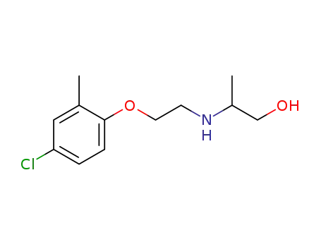 Molecular Structure of 1254734-35-4 (R,S-2-[(4-chloro-2-methylphenoxy)ethyl]aminopropan-1-ol)