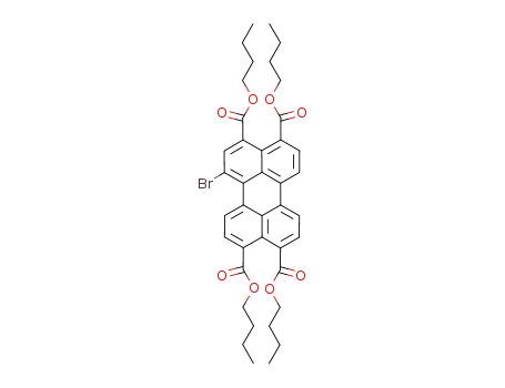 Molecular Structure of 1080663-37-1 (tetrabutyl 1-bromoperylene-3,4,9,10-tetracarboxylate)