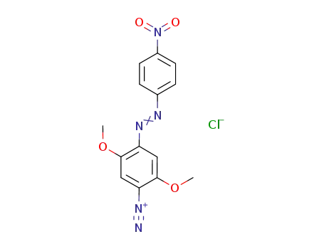 2,5-Dimethoxy-4-[(E)-(4-nitrophenyl)diazenyl]benzene-1-diazonium chloride