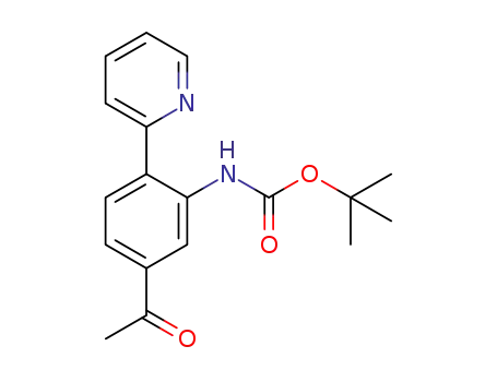 N-(tert-butyloxycarbonyl)-5-acetyl-2-(pyridin-2-yl)aniline
