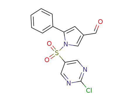 1H-Pyrrole-3-carboxaldehyde,
1-[(2-chloro-5-pyrimidinyl)sulfonyl]-5-phenyl-