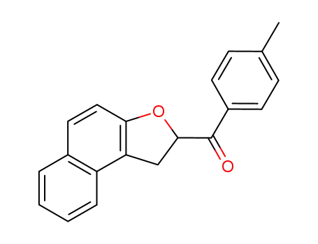 Molecular Structure of 62019-36-7 (Methanone, (1,2-dihydronaphtho[2,1-b]furan-2-yl)(4-methylphenyl)-)