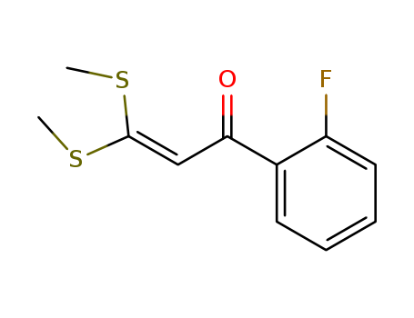 1-(2-FLUORO-PHENYL)-3,3-BIS-METHYLSLFANYL-PROPENONE