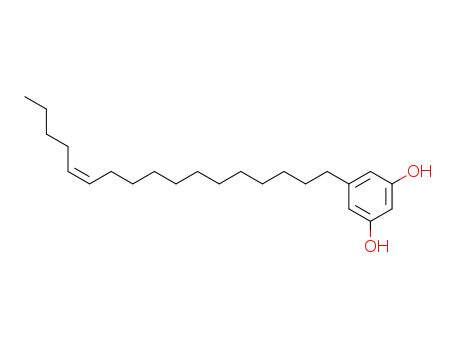 Molecular Structure of 103462-06-2 (5-[(12Z)-heptadec-12-en-1-yl]benzene-1,3-diol)