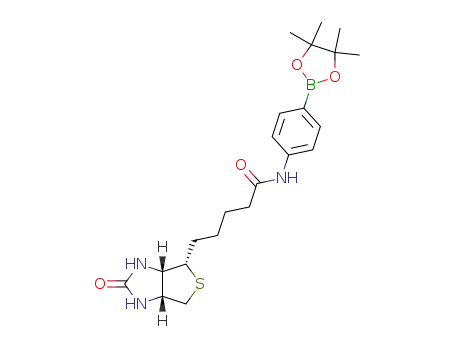 5-((3aS,4S,6aR)-2-oxohexahydro-1H-thieno[3,4-d]imidazol-4-yl)-N-(4-(4,4,5,5-tetramethyl-1,3,2-dioxaborolan-2-yl)phenyl)pentanamide
