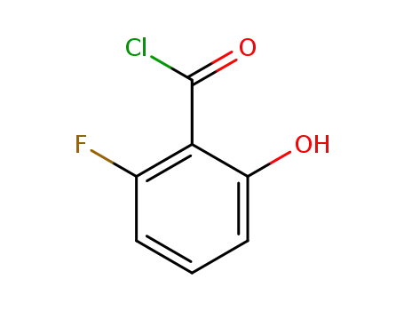 Molecular Structure of 214752-63-3 (Benzoyl chloride, 2-fluoro-6-hydroxy- (9CI))