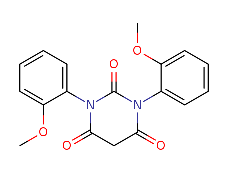 2,4,6(1H,3H,5H)-Pyrimidinetrione, 1,3-bis(2-methoxyphenyl)-