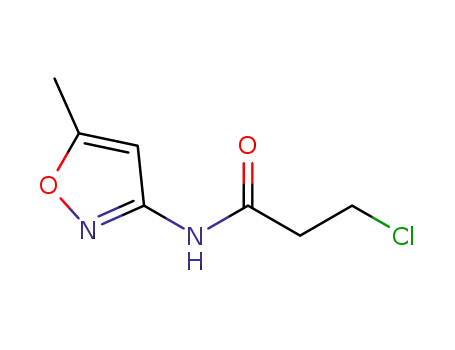 Molecular Structure of 543710-02-7 (3-CHLORO-N-(5-METHYLISOXAZOL-3-YL)PROPANAMIDE)