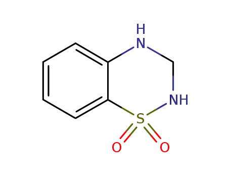 Molecular Structure of 359-84-2 (3,4-Dihydro-2H-1,2,4-benzothiadiazine 1,1-dioxide)