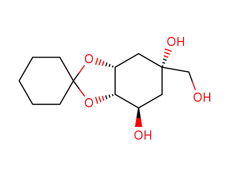 (1R,2S,3R,5R)-1,2-O-cyclohexylidene-5-C-(hydroxymethyl)-1,2,3,5-cyclohexanetetrol