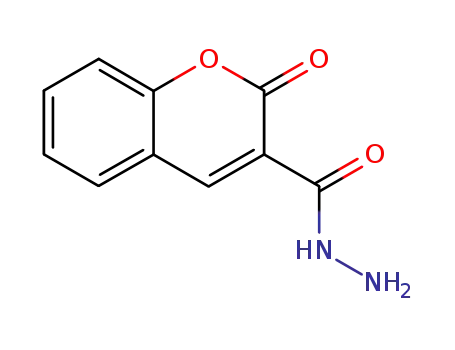 Molecular Structure of 1846-91-9 (2H-1-Benzopyran-3-carboxylic acid, 2-oxo-, hydrazide)