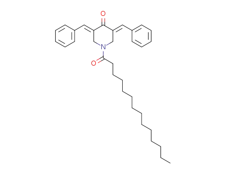 (3E,5E)-3,5-dibenzylidene-1-tetradecanoylpiperidin-4-one