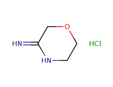 Molecular Structure of 623564-41-0 (2H-1,4-Oxazin-3-amine, 5,6-dihydro-, monohydrochloride)