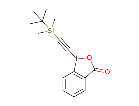 Molecular Structure of 1377860-93-9 (1-[2-(tert-butyldimethylsilyl)ethynyl]-1,2-benziodoxol-3(1H)-one)