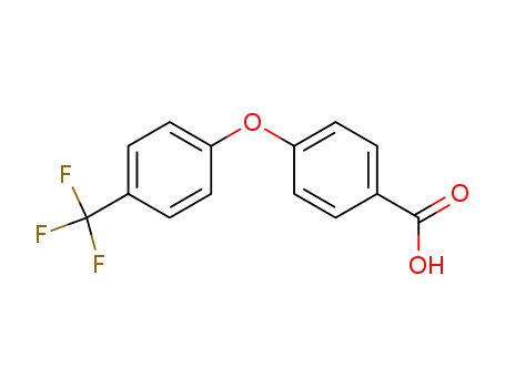Molecular Structure of 78161-82-7 (4-[4-(TRIFLUOROMETHYL)PHENOXY]BENZOIC ACID)