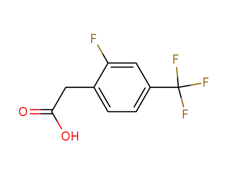 Molecular Structure of 209991-64-0 (2-Fluoro-4-(trifluoromethyl)phenylacetic acid)