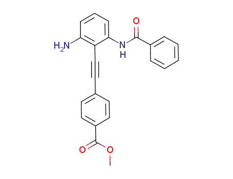 methyl 4-((2-amino-6-(benzamido)phenyl)ethynyl)benzoate