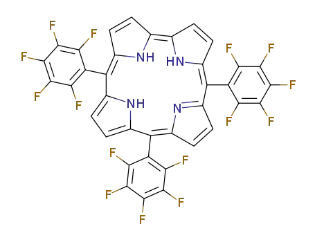 Molecular Structure of 238402-21-6 (5,10,15-Tri(pentafluorophenyl)corrole)