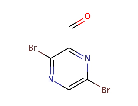 3,6-dibromopyrazine-2-carbaldehyde