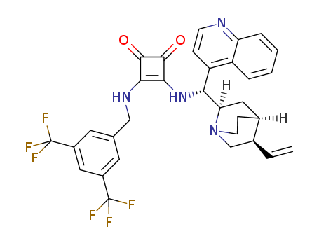 3-[[[3,5-bis(trifluoromethyl)phenyl]methyl]amino]-4-[(9R)-cinchonan-9-ylamino]-3-Cyclobutene-1,2-dione