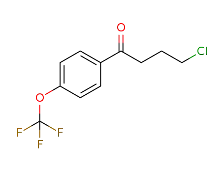 Molecular Structure of 898761-60-9 (4-CHLORO-1-OXO-1-(4-TRIFLUOROMETHOXYPHENYL)BUTANE)