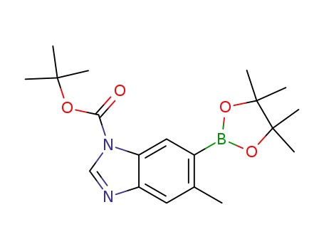 1H- 벤지 미다 졸 -1- 카르 복실 산, 5- 메틸 -6- (4,4,5,5- 테트라 메틸 -1,3,2- 디 옥사 보 롤란 -2- 일)-, 1,1- 디메틸 에틸 에스테르