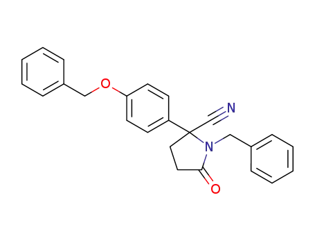 1-benzyl-2-[4-(benzyloxy)phenyl]-5-oxo-2-pyrrolidinecarbonitrile