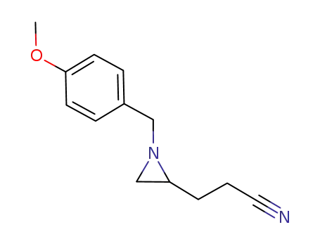 2-(2-cyanoethyl)-1-[(4-methoxyphenyl)methyl]aziridine
