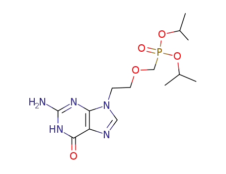 Phosphonic acid,
[[2-(2-amino-1,6-dihydro-6-oxo-9H-purin-9-yl)ethoxy]methyl]-,
bis(1-methylethyl) ester