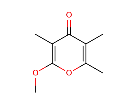 Molecular Structure of 56070-87-2 (4H-Pyran-4-one, 2-methoxy-3,5,6-trimethyl-)