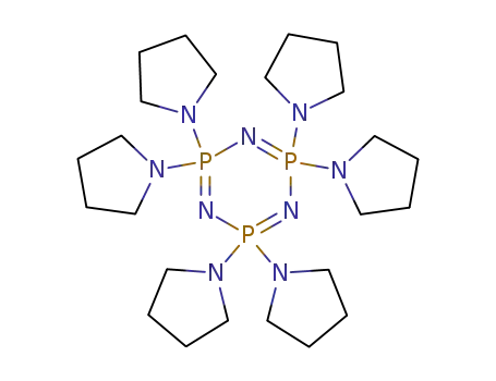 Molecular Structure of 4864-72-6 (2,2,4,4,6,6-hexa(pyrrolidin-1-yl)-1,3,5,2lambda~5~,4lambda~5~,6lambda~5~-triazatriphosphinine)