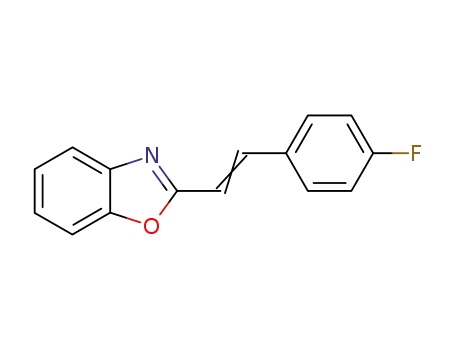 Molecular Structure of 1493-41-0 (Benzoxazole, 2-[2-(4-fluorophenyl)ethenyl]-)