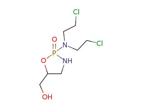 Molecular Structure of 904214-05-7 (2-<bis(2-chloroethyl)amino>-5-(hydroxymethyl)-1,3,2-oxazaphospholidine)